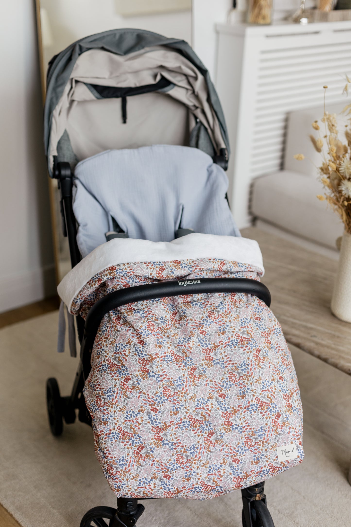 Funda carro Noah Blue con saco estampado
