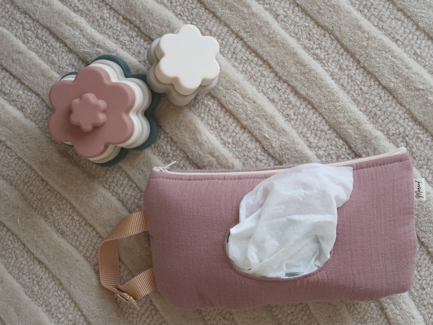 Bolsa para toallitas Rosa