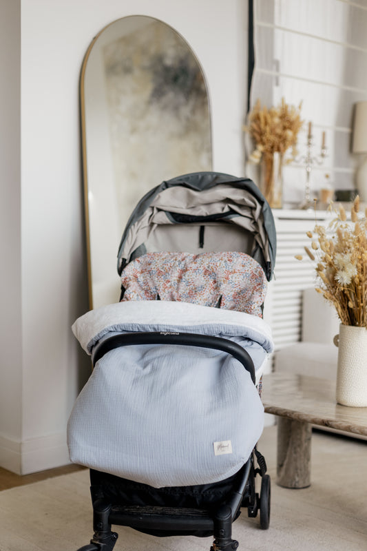 Funda carro Noah Blue con saco liso