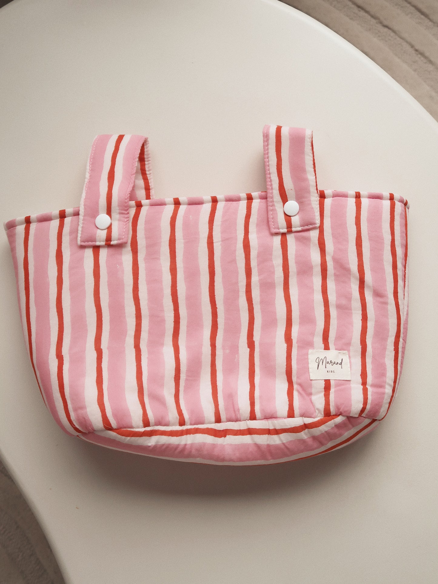 Bolsa carro pequeña Lines Pink