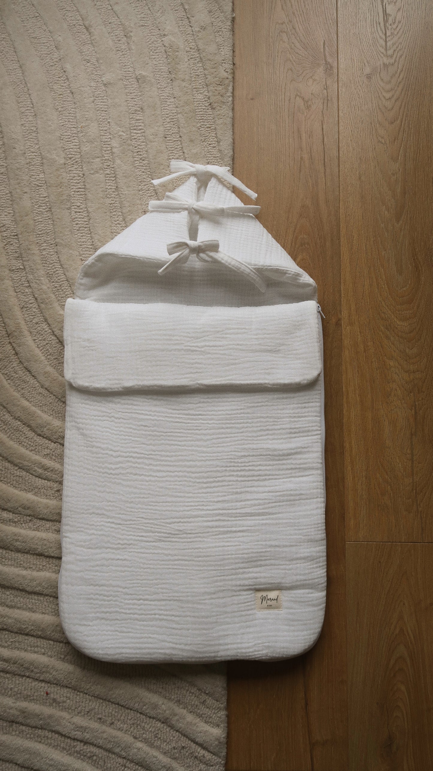 Saco blanco liso entretiempo