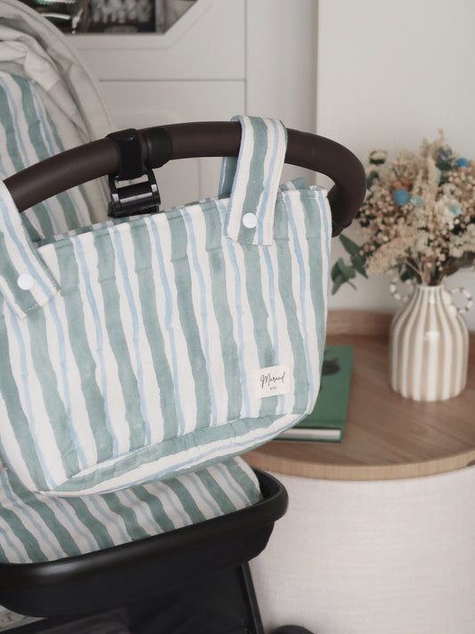 Bolsa carro pequeña Lines Green