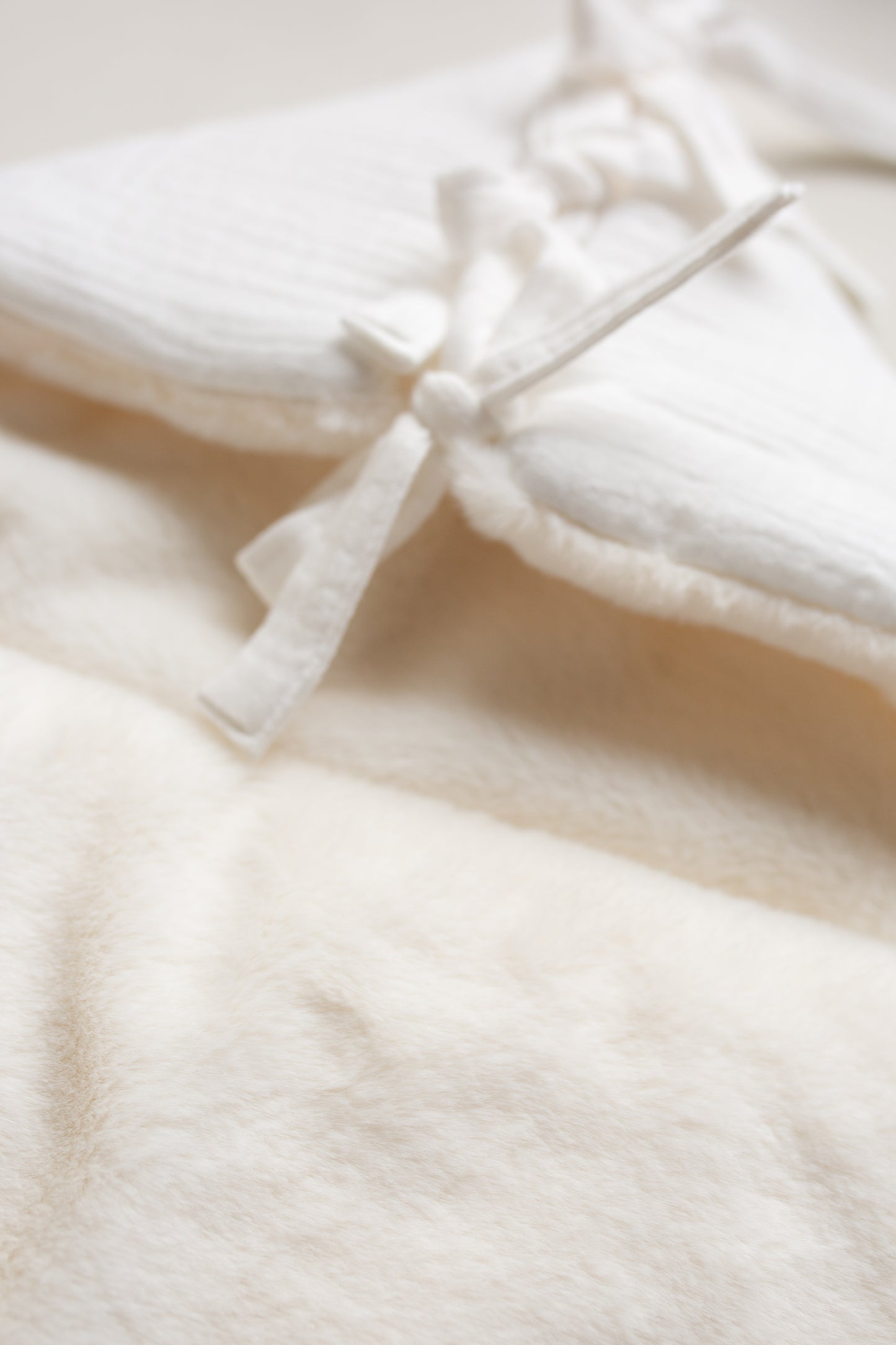 Saco blanco liso invierno